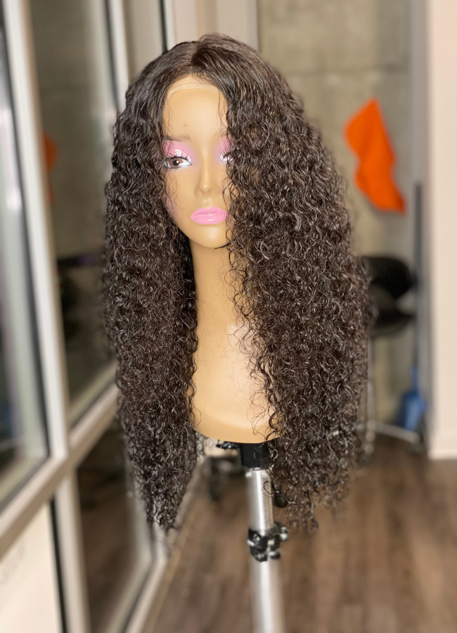 5x5 Curly Lace Closure Unit