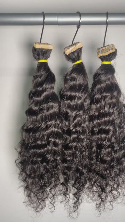 Silky Curly Hair Bundles | Silky Curly Tapes | Hair Goals Studios