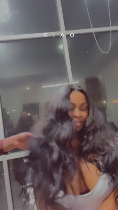 5x5 Cambodian Wavy  Lace Closure