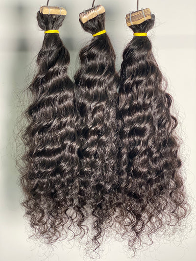 Silky Curly Hair Bundles | Silky Curly Tapes | Hair Goals Studios