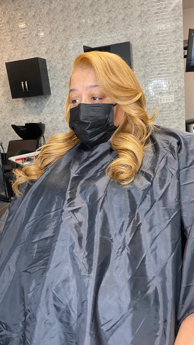 Blonde Straight Wig | Blonde Front Lace Wig | Hair Goals Studios